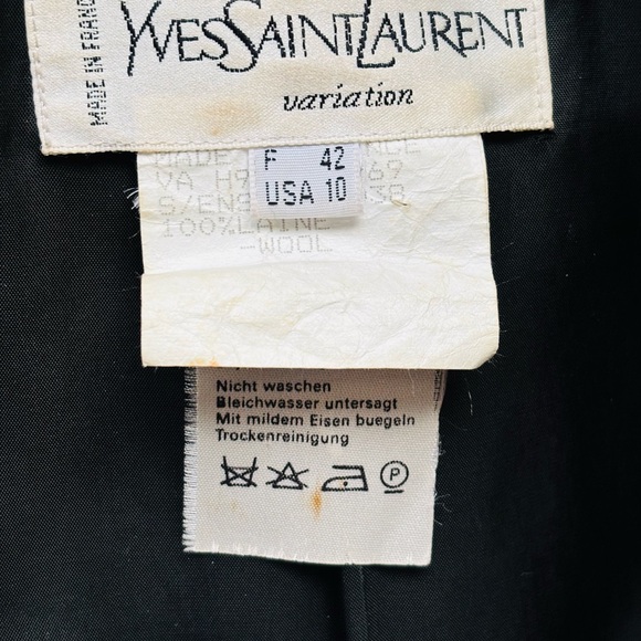 Yves Saint Laurent Variation Vintage Wool Blazer - Picture 8 of 16